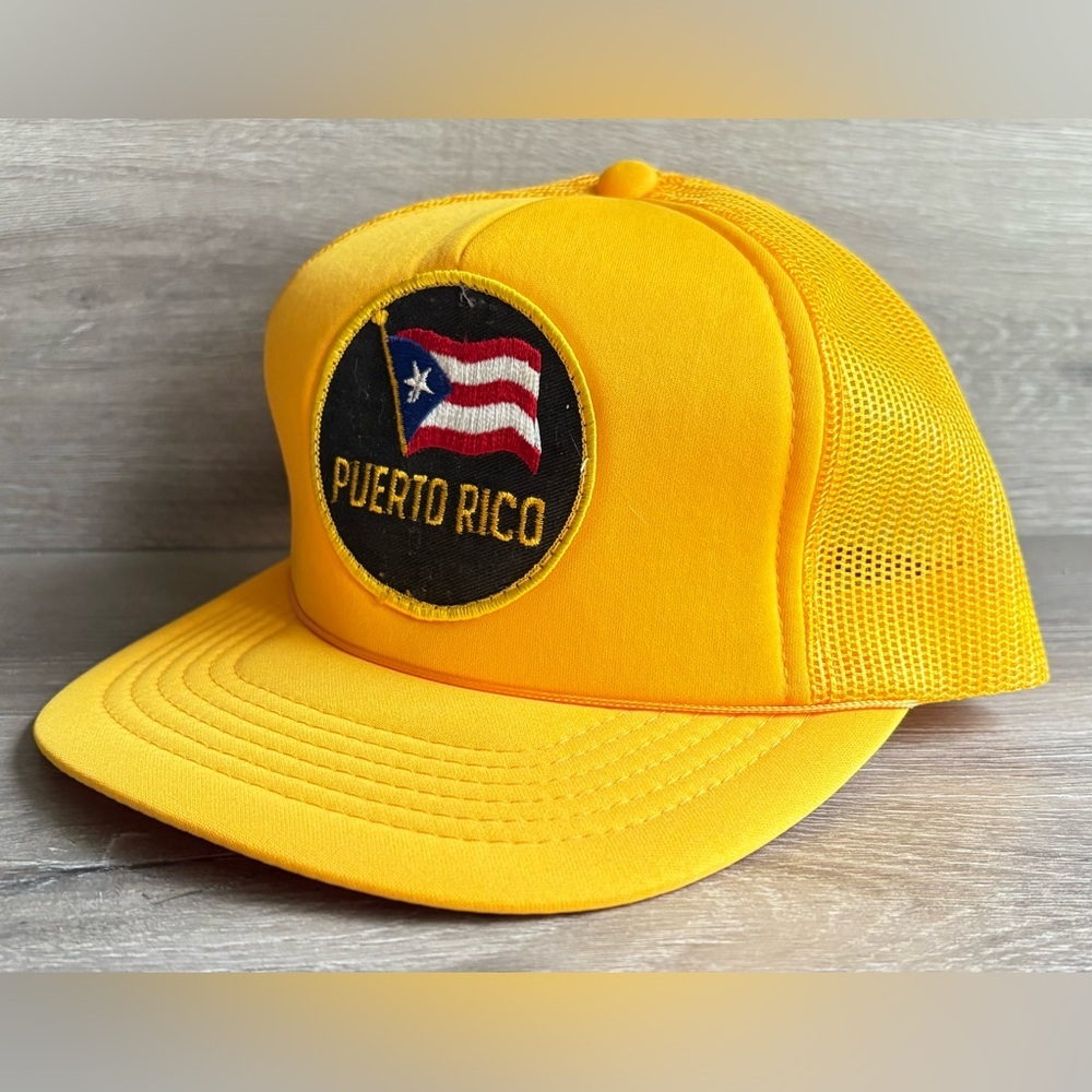 Vintage “Puerto Rico” Trucker SnapBack Hat Mesh Foam NWOT